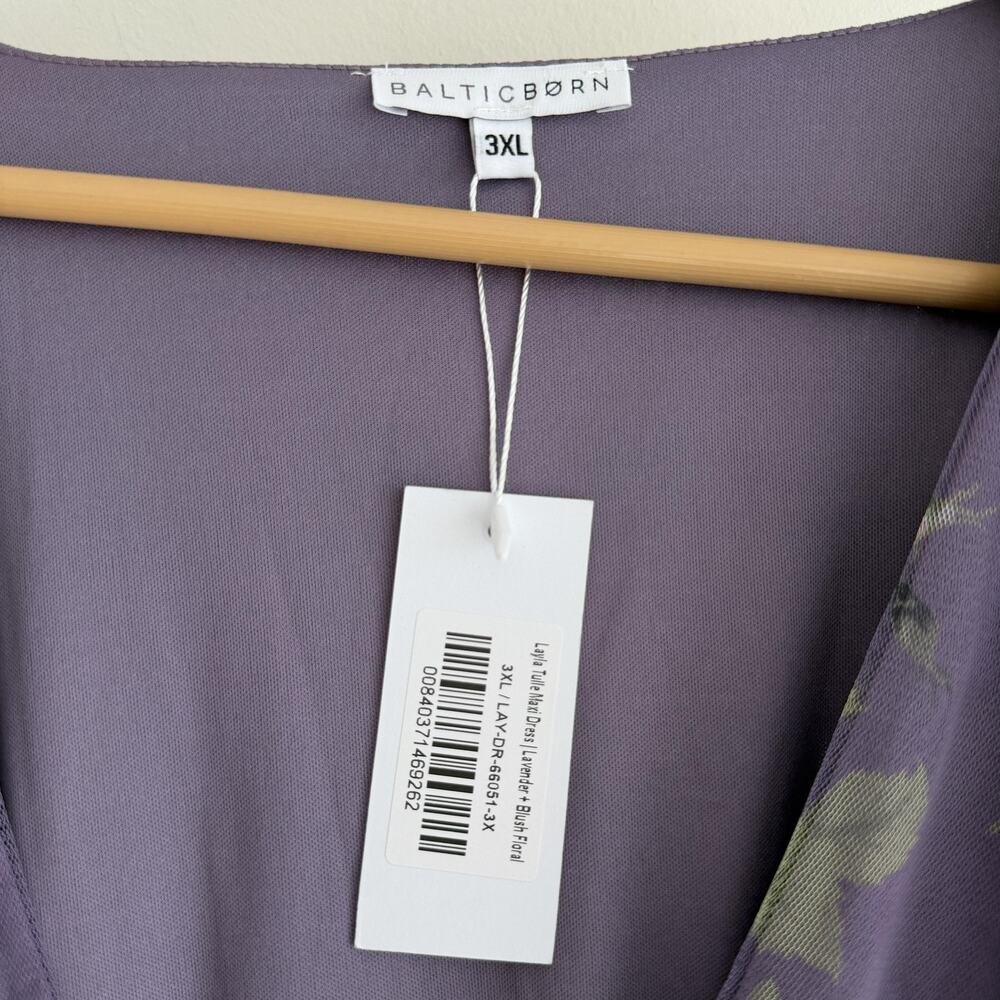 Baltic Born Dress 3XL Purple Layla‎ Tulle Floral Maxi Boho Romantic Ethereal - Picture 9 of 10